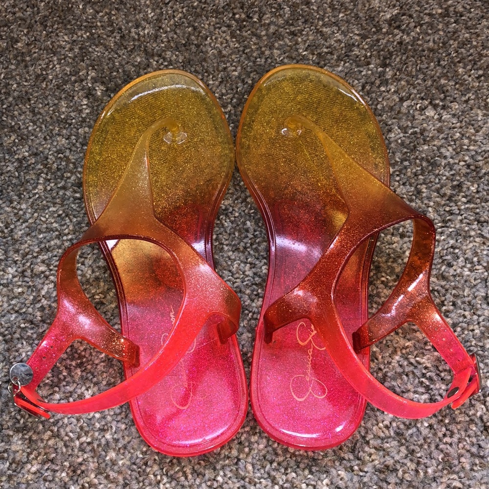 Jessica Simpson Shimmer Jelly Sandals - Picture 3 of 7